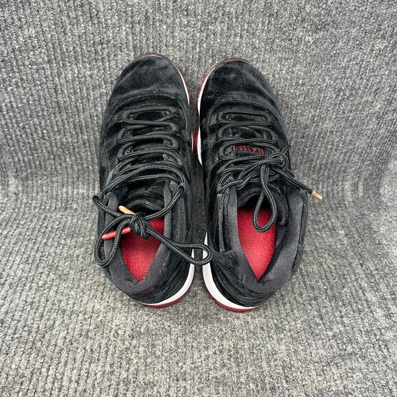 Nike Air Jordan 11 Retro Bred Velvet Black Red Womens Size 8 DB5457-061 - Picture 9 of 10